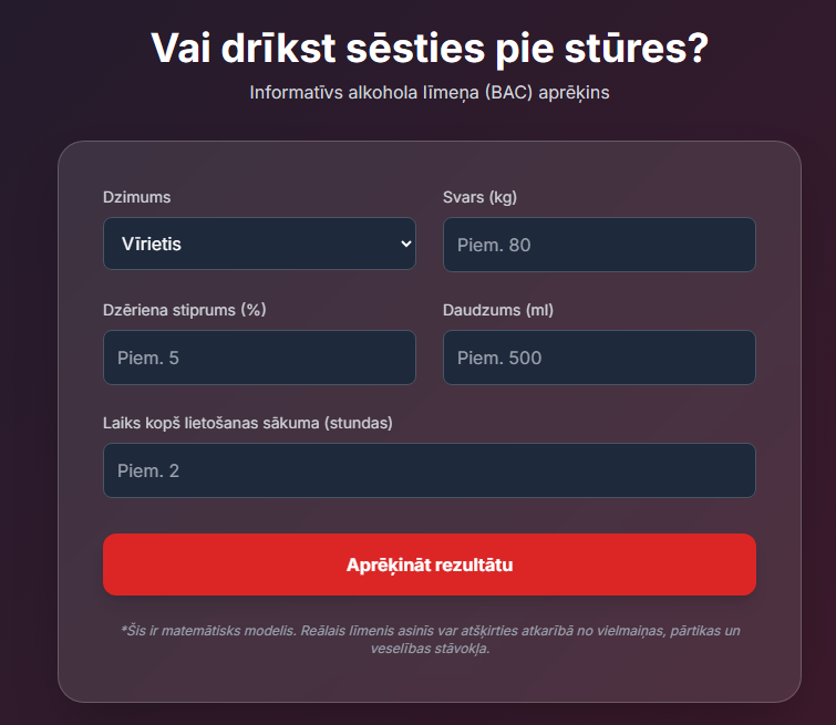 Alkohola tests